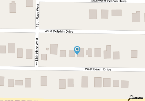 Conch West: 2nd Row, Single Level, West End, Updated, Modern Beach Cottage map location