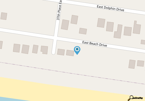 3BR/2BA Home - Oceanfront, Dog Friendly, Central Location, Sleeps 7 map location