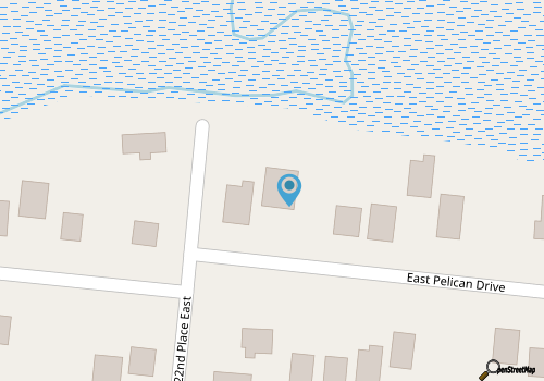 Waterfront Oak Island Home w/ Dock map location