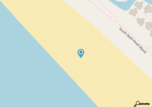 Views of sunset on south beach; watch from the expansive decks. Across from beach access map location