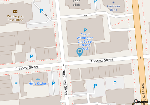 Beautiful apt in the heart of historic downtown Wilmington map location
