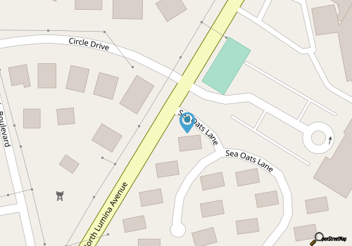 Rare Updated Oceanfront Wrightsville Beach Home map location