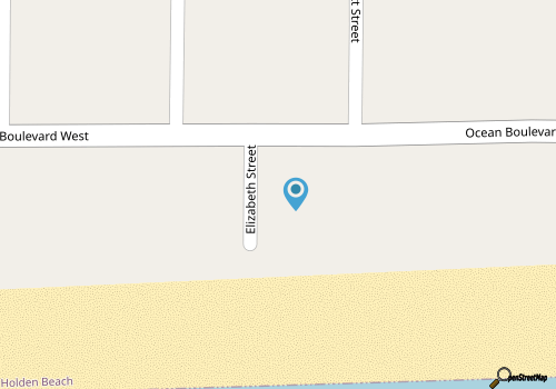 Beachfront home with WiFi, patio, central AC & private washer/dryer map location