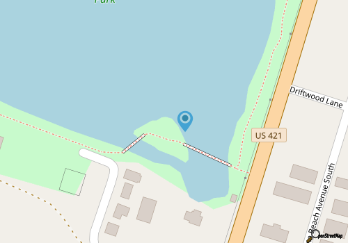 Dreamy Bungalow on the Beach with nearby Lake, Marina, and State Park! Free Wifi map location