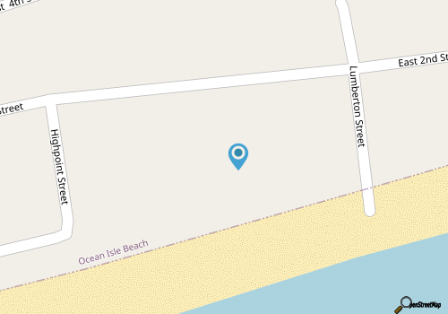 Ocean front property at Ocean Isle Beach with a private pool! map location