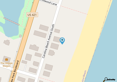 Oceanfront Duplex w Balconies on Each Floor map location