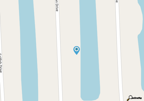 Dog-friendly waterfront home with private boat dock and close to beach access map location