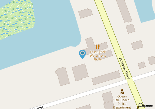 OIB water front home with dock! Walking distance to beach, park and restaurants! map location
