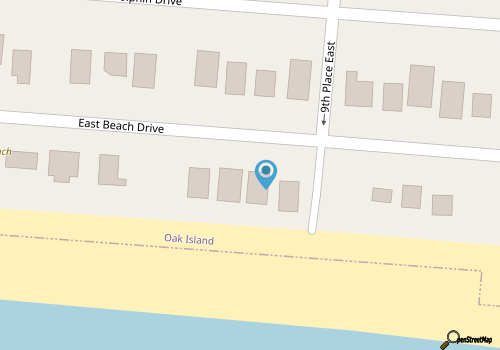 Wave Haven Oak Island - Second Row Ocean View map location