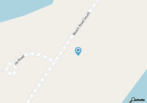 Sandy Paws Cozy Beach House and direct ocean front on Figure Eight Island map location