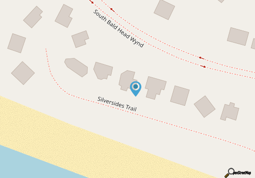 Oceanfront, separate detached suite with rental of home, BHI map location
