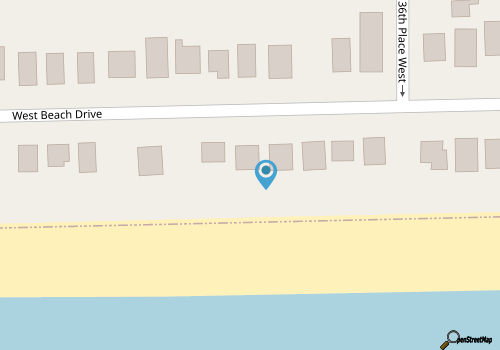 Spoiled Rotten: Oceanfront house in West Beach with a double porch overlooking t map location