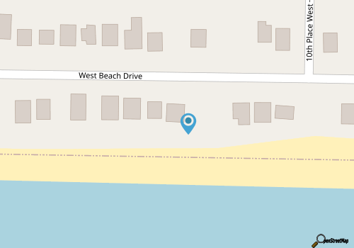 Cabana Boy: Budget-friendly Oceanfront House on West Beach map location