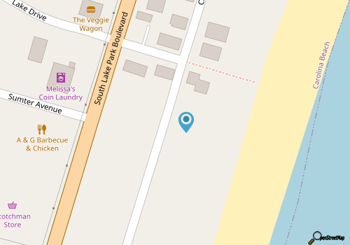 Coral Surf B-1 - 2 Bedroom, 2 Full Bath Oceanfront First floor Center Unit map location