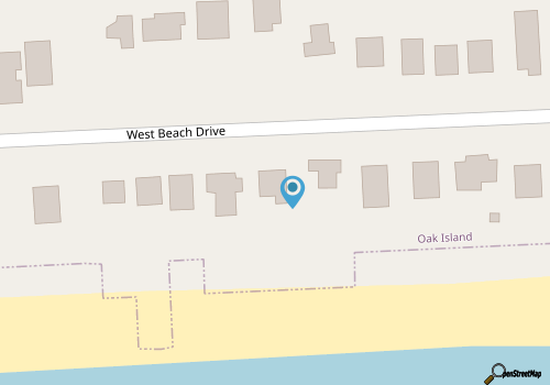 Vibrant oceanfront retreat with a furnished deck, washer/dryer, beach access map location