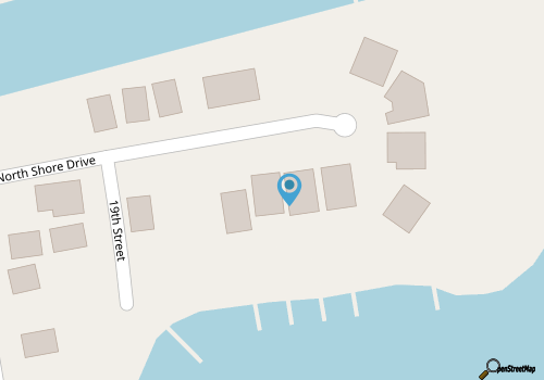 Luxurious Sunset Beach Home On The Water With Pool, Boat Dock and Golf Cart map location