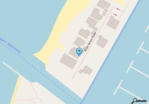 Beachfront in Harbour Village, Cape Fear River and Atlantic Ocean, BHI map location