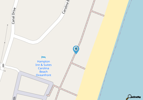 Oceanfront - Pool - Near Carolina Beach Boardwalk map location
