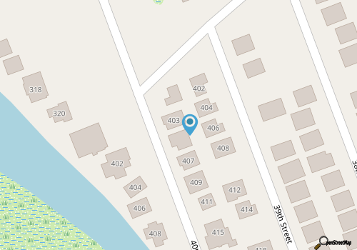 Beautiful Beach House on 40th Street with Views of Ocean map location