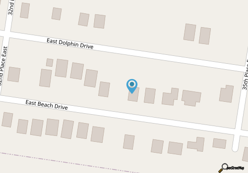 A Reel Fine Place II / 3216 E Beach Drive - Coastal Vacation Resorts map location