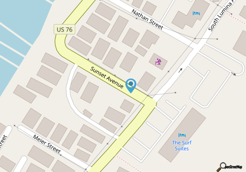 Sandpeddler Suite 103 W/ King Bed map location