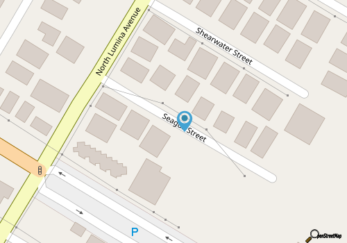 4BR Townhome w Elevator, Ocean View, Rooftop Deck map location