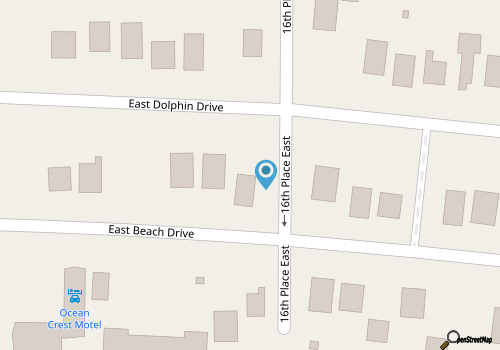 Blue Marlin / 1426 E Beach Drive - Coastal Vacation Resorts map location
