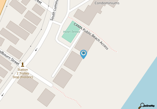 Station One - 1B Lee – Oceanfront condo with community pool, tennis, beach map location