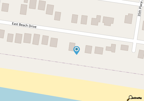 Beside the Sea: 3 Bed/2 Bath Oceanfront, Quaint Beach Cottage with Vintage Touch map location