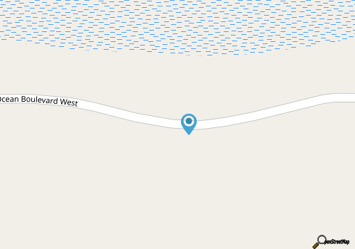 Luxury oceanfront beach home in gated community Holden Beach map location