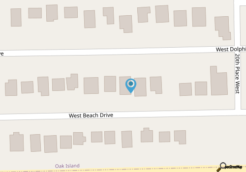 Wonderful 2nd Row Beach Home, Ocean Views, Great for Family Getaways map location