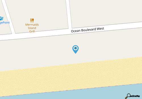 Lovely Beachfront Family Duplex w/Free WiFi, Private WD, Central AC, Patio, Deck map location
