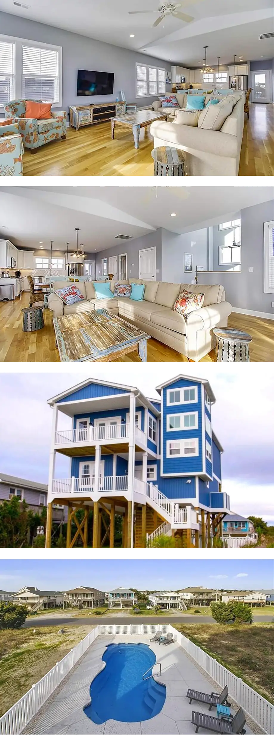 2nd Row Beach House w\/ EV Charger & Poo...