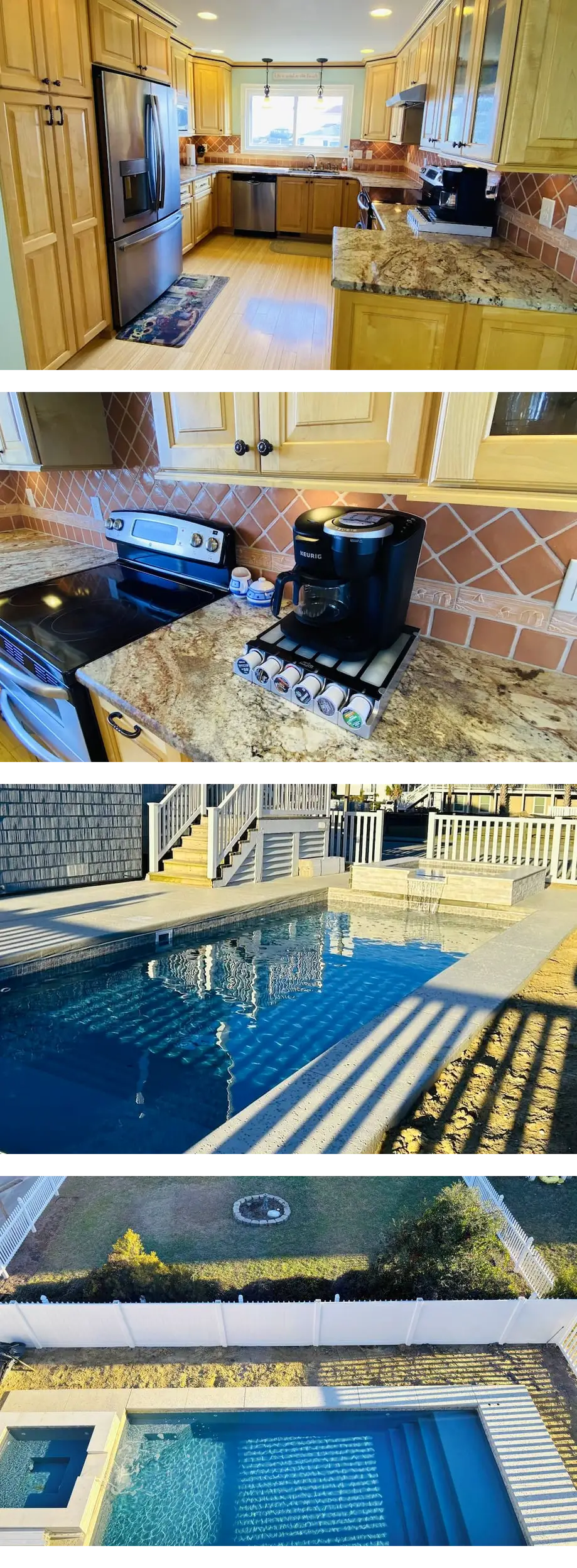6 BR Ocean view steps from beach access!...