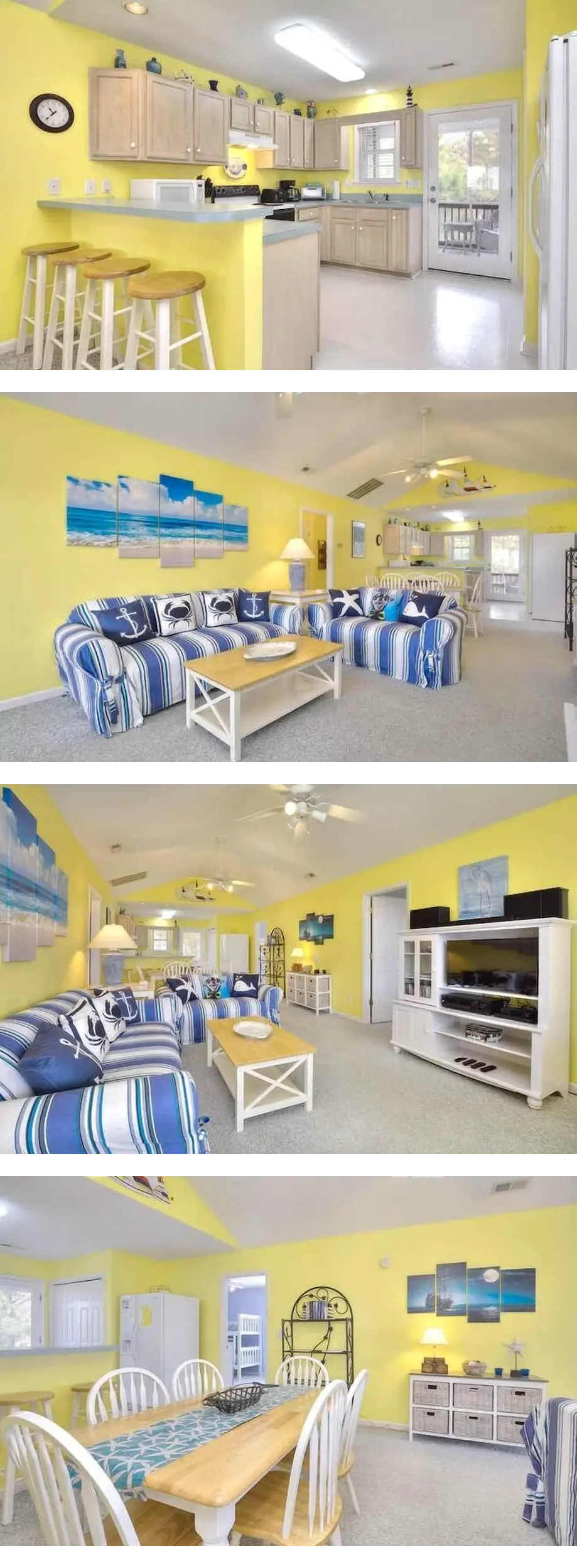 This 4 BR/2 Bath -Ocean View From Porch ...