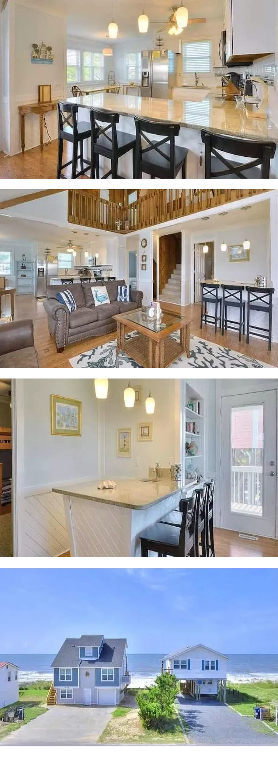 Oak Island 2nd Row Large Beach Home with...