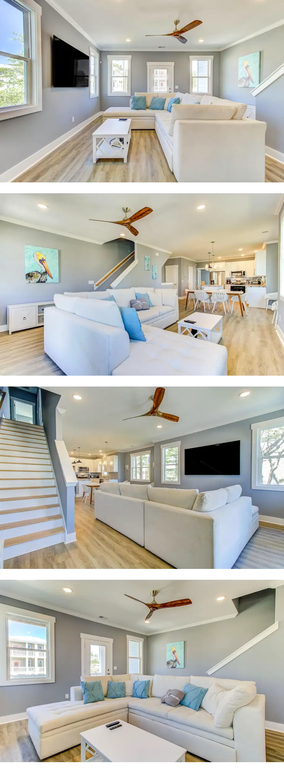 Modern luxe townhome with two balconies,...