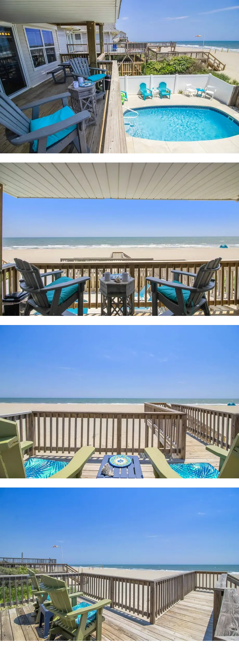 Amazing 4 BR Oceanfront Home w Pool. Dog...