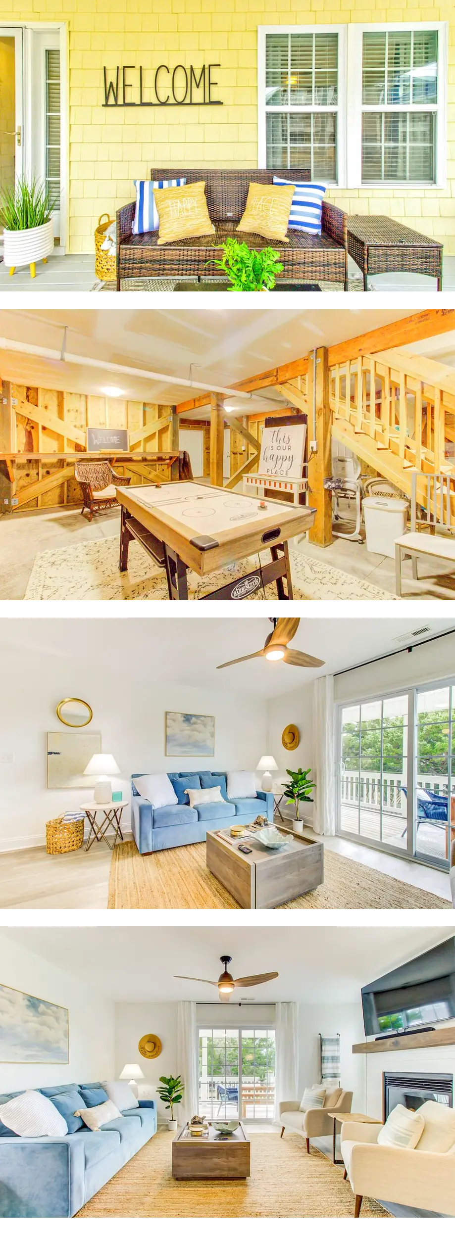 Stunning 2nd-row home steps from beach -...