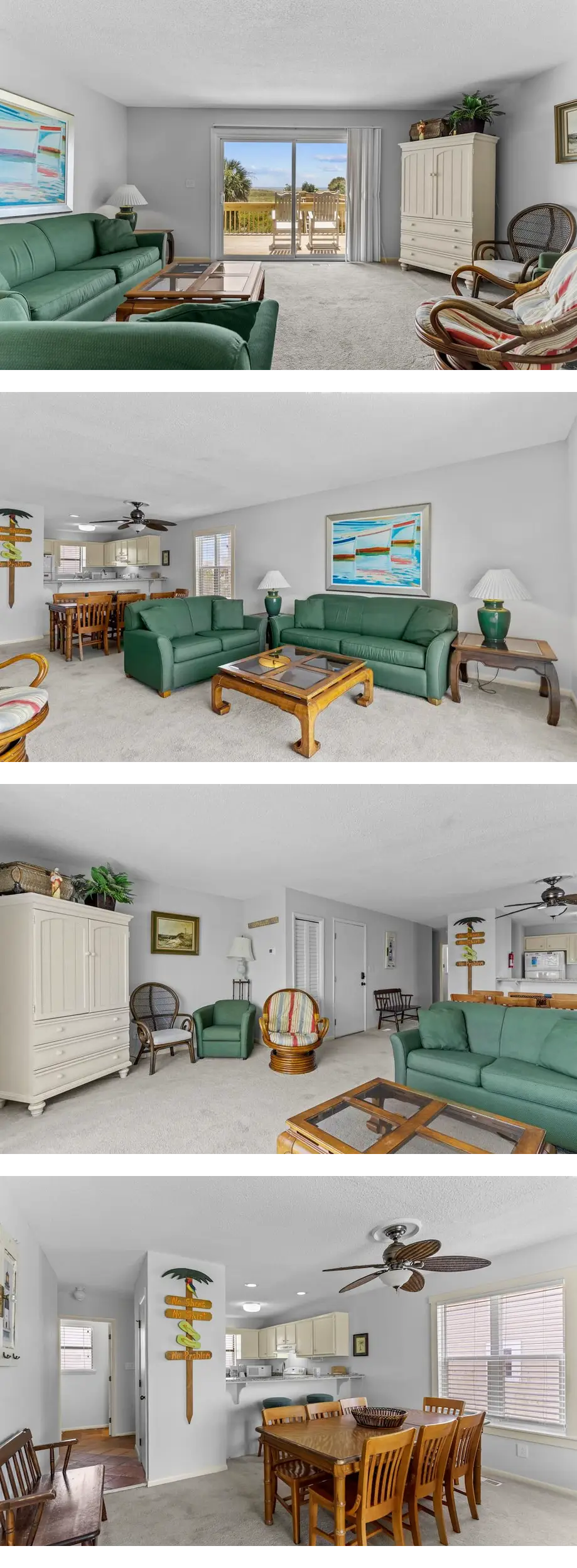Spacious oceanfront duplex with two kitc...