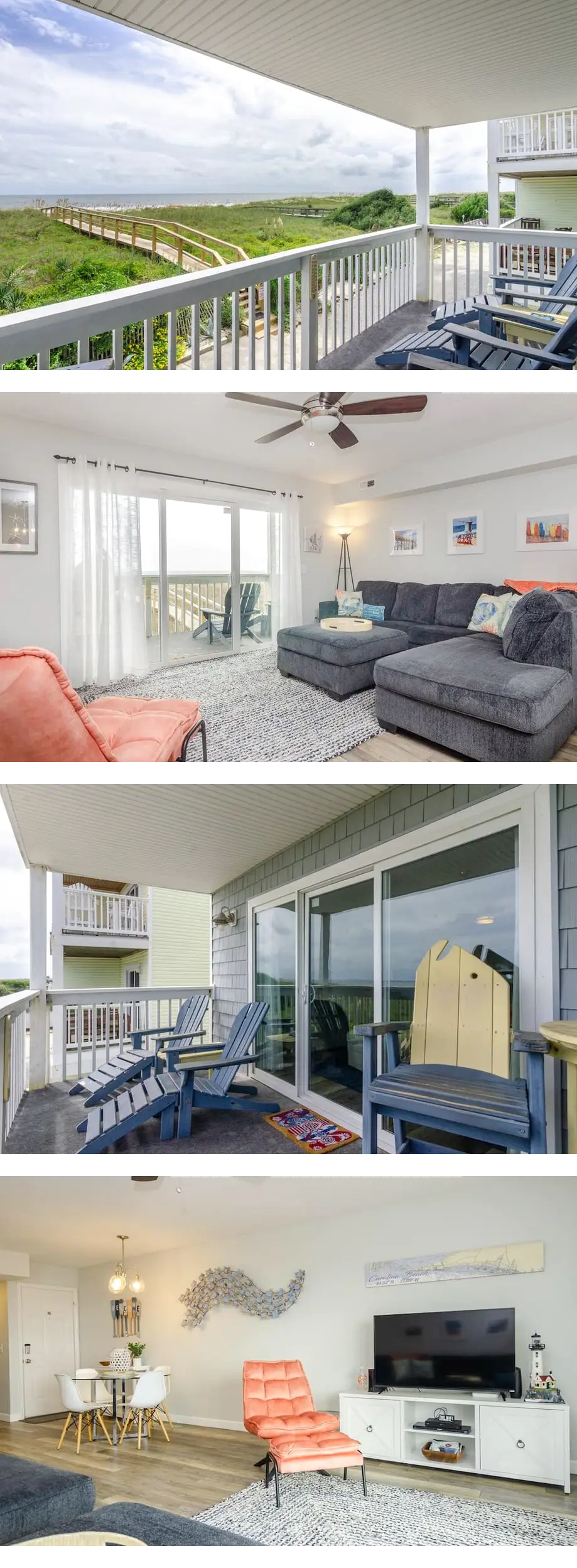 Pet friendly oceanfront condo on first f...