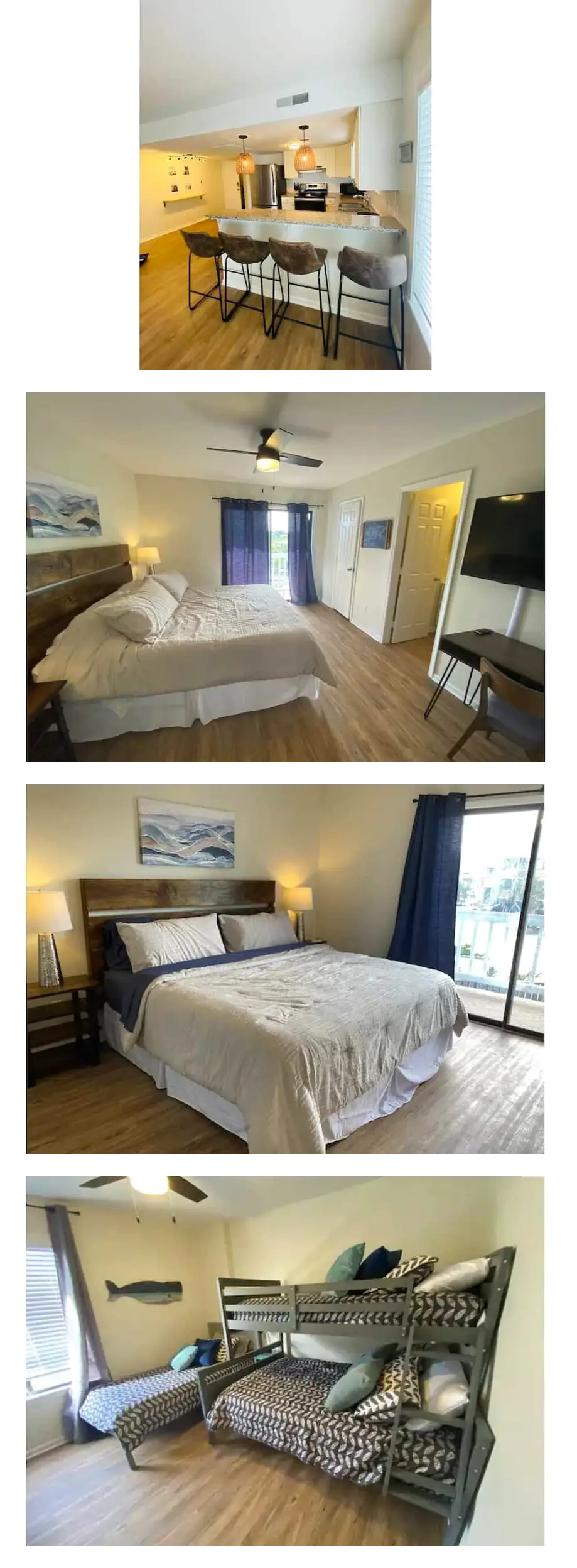 Large 2 bedroom, sleeps 6, 30 seconds to...