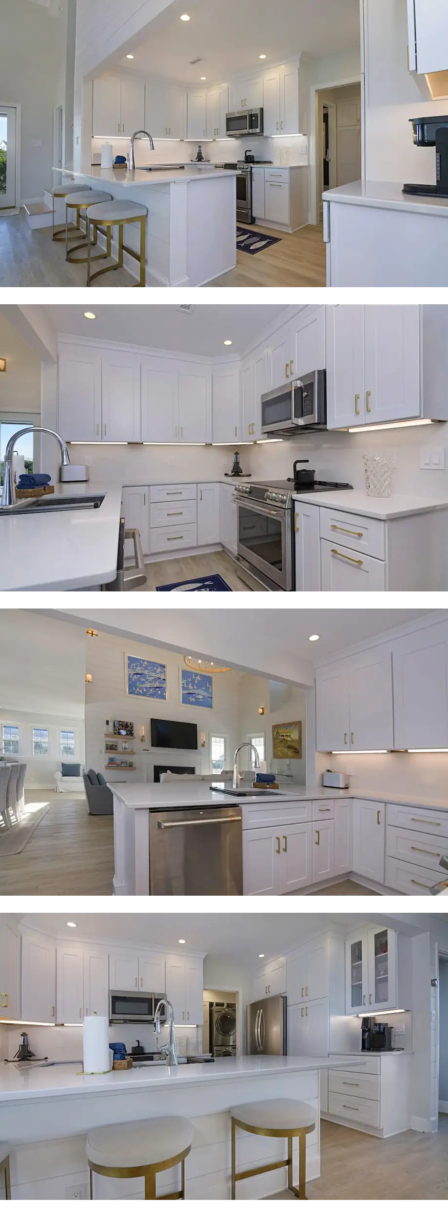Upscale renovated beach cottage across f...
