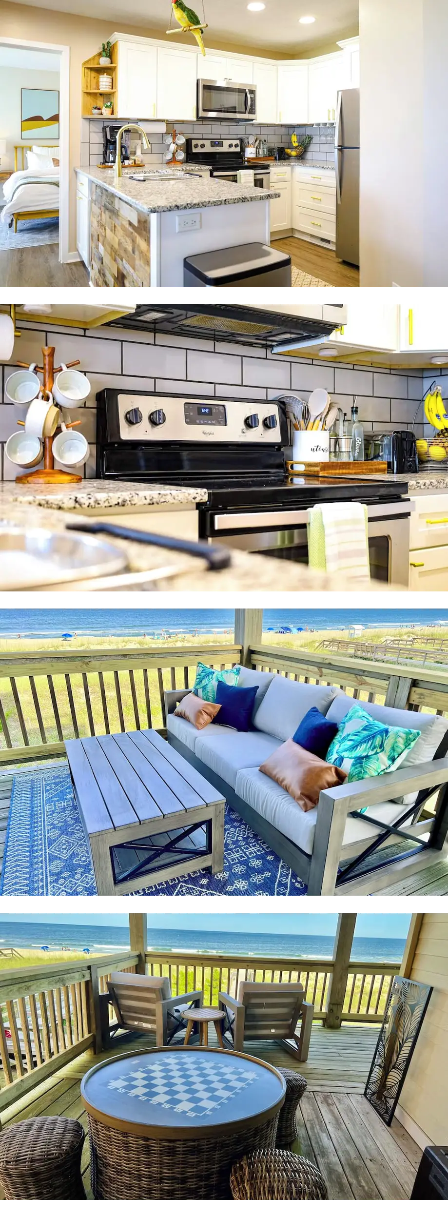 Boho Beachfront Condo with MASSIVE Balco...