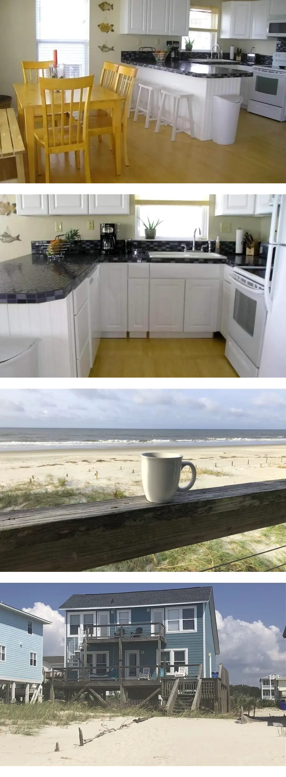 OCEANFRONT 4 bedroom home near the pier