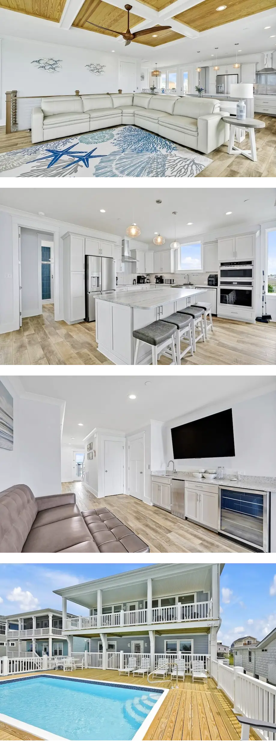 7BR 6.5BA House, Ocean Marsh Views, Walk...