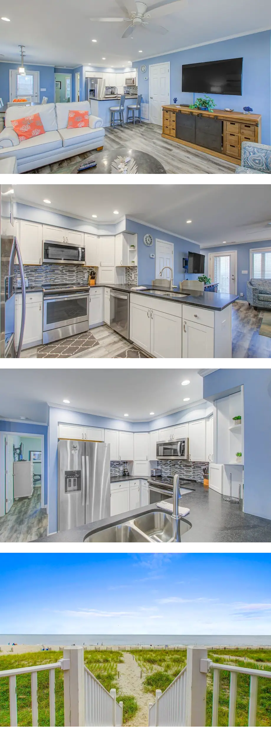 Outstanding Beachfront Family Duplex w/F...