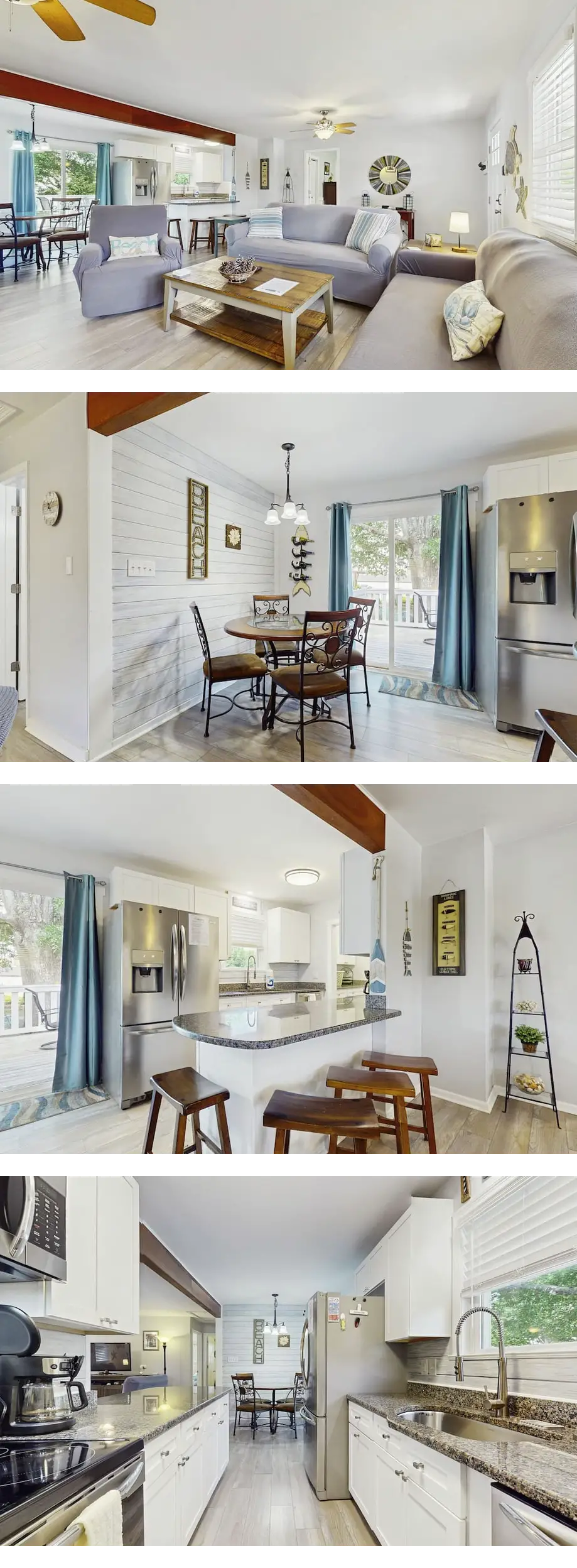 Serene home near the beach with enclosed...